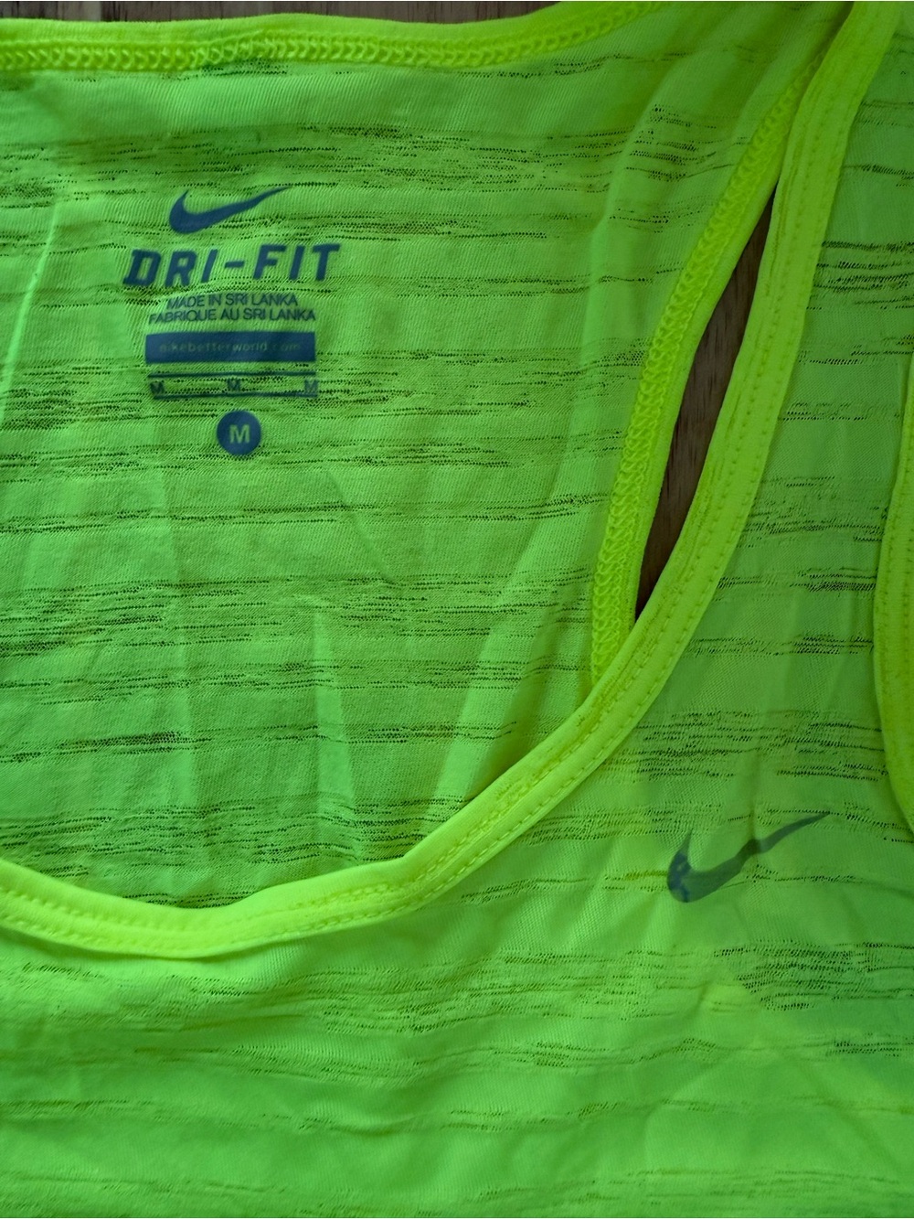 Nike Neon Green Racerback Dri-FIT Tank - Picture 3 of 3